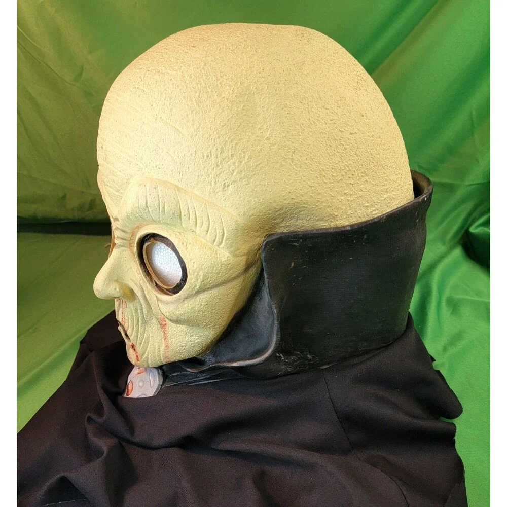 Space Alien Martian Adult Full Head Latex Halloween Mask by Easter Unlimited EUC